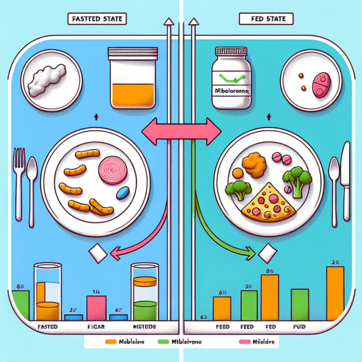 Fasted vs fed state administration of mibolerone