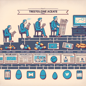 Media coverage of trestolone acetato through the decades