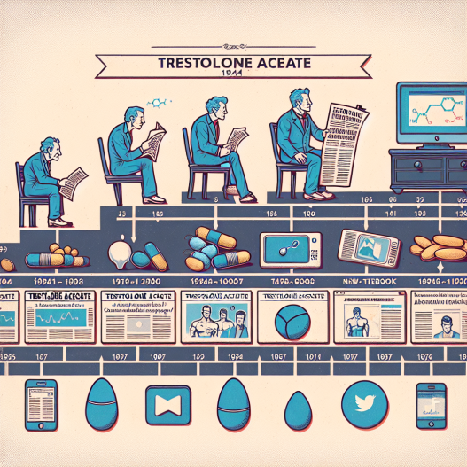 Media coverage of trestolone acetato through the decades