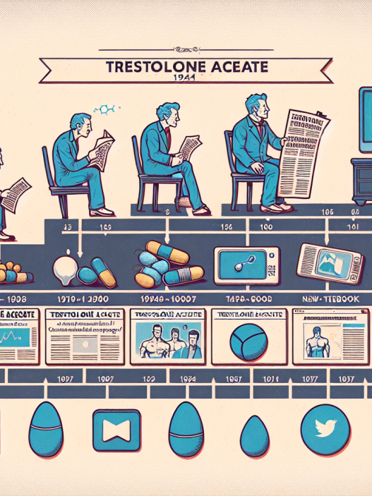 Media coverage of trestolone acetato through the decades