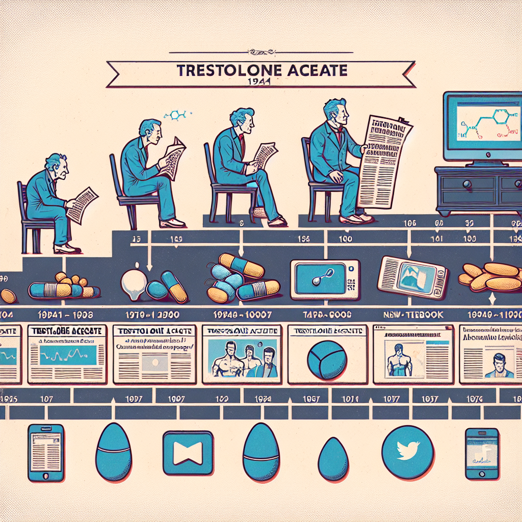Media coverage of trestolone acetato through the decades